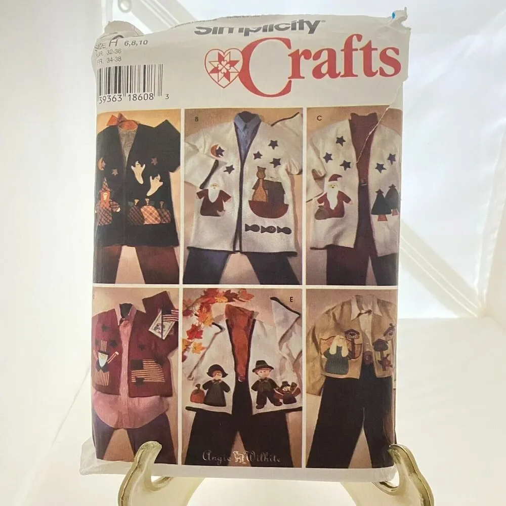 #7032 Simplicity Misses Appliqued Jacket Sewing Pattern